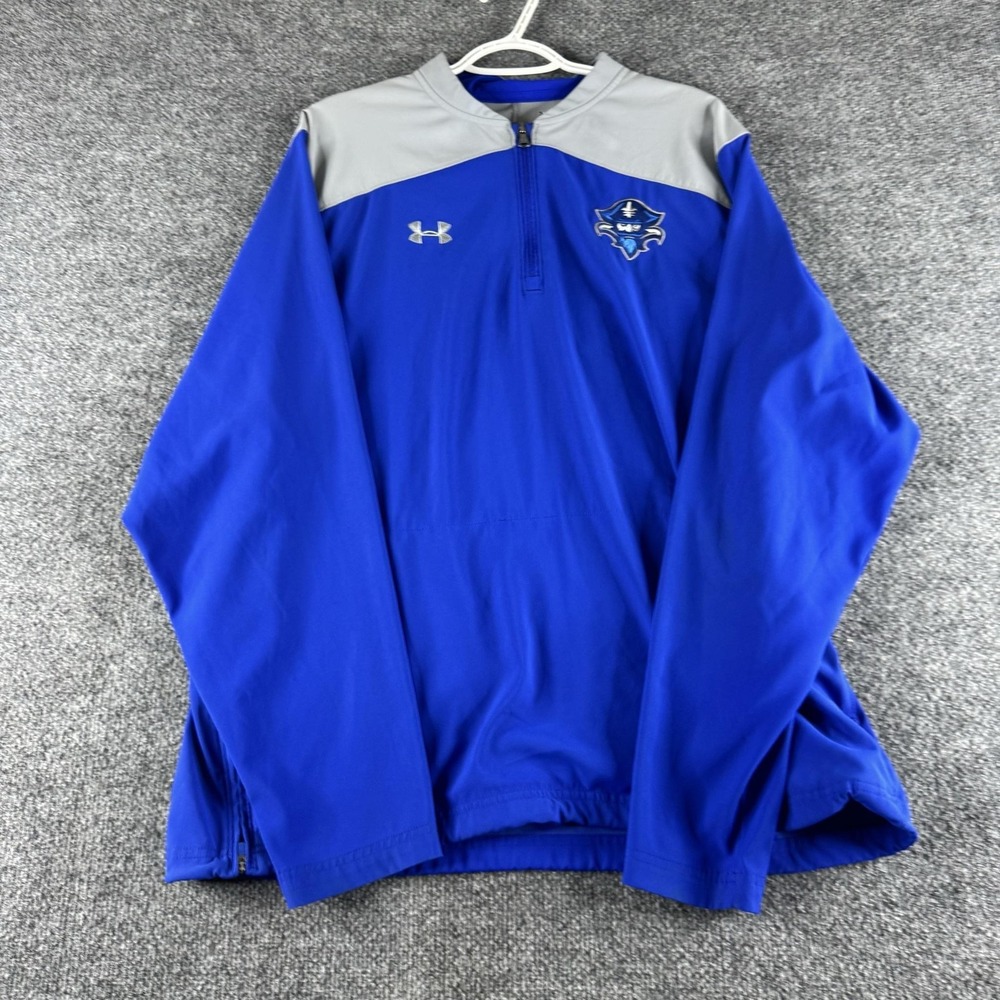 New Orleans Privateers Jacket Mens Large Blue NCAA Under Armour Quarter Zip